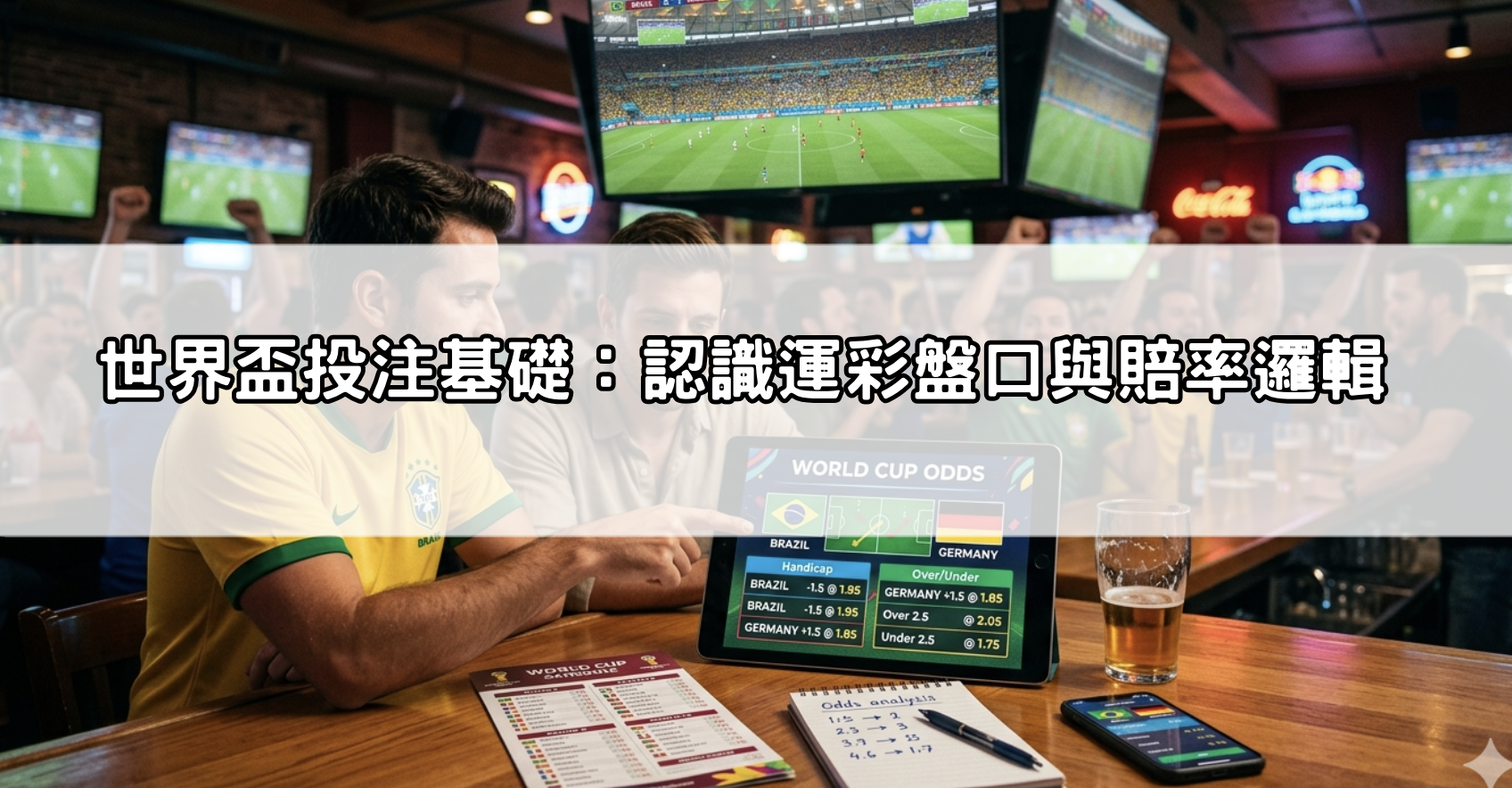 世界盃投注基礎：認識運彩盤口與賠率邏輯