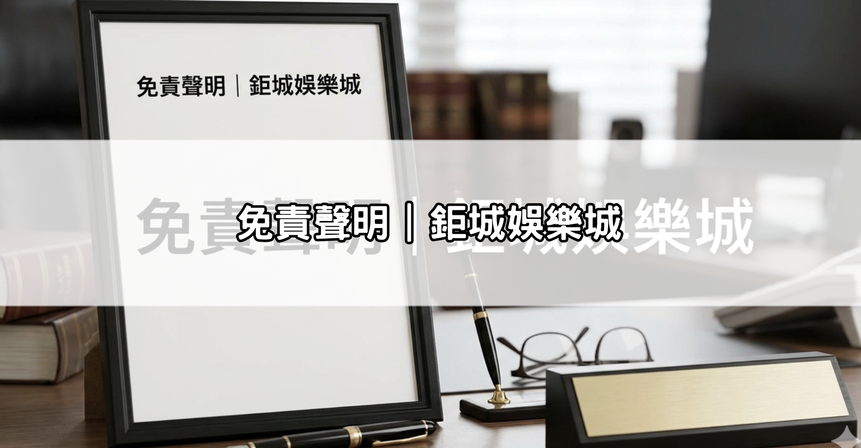 免責聲明｜鉅城娛樂城