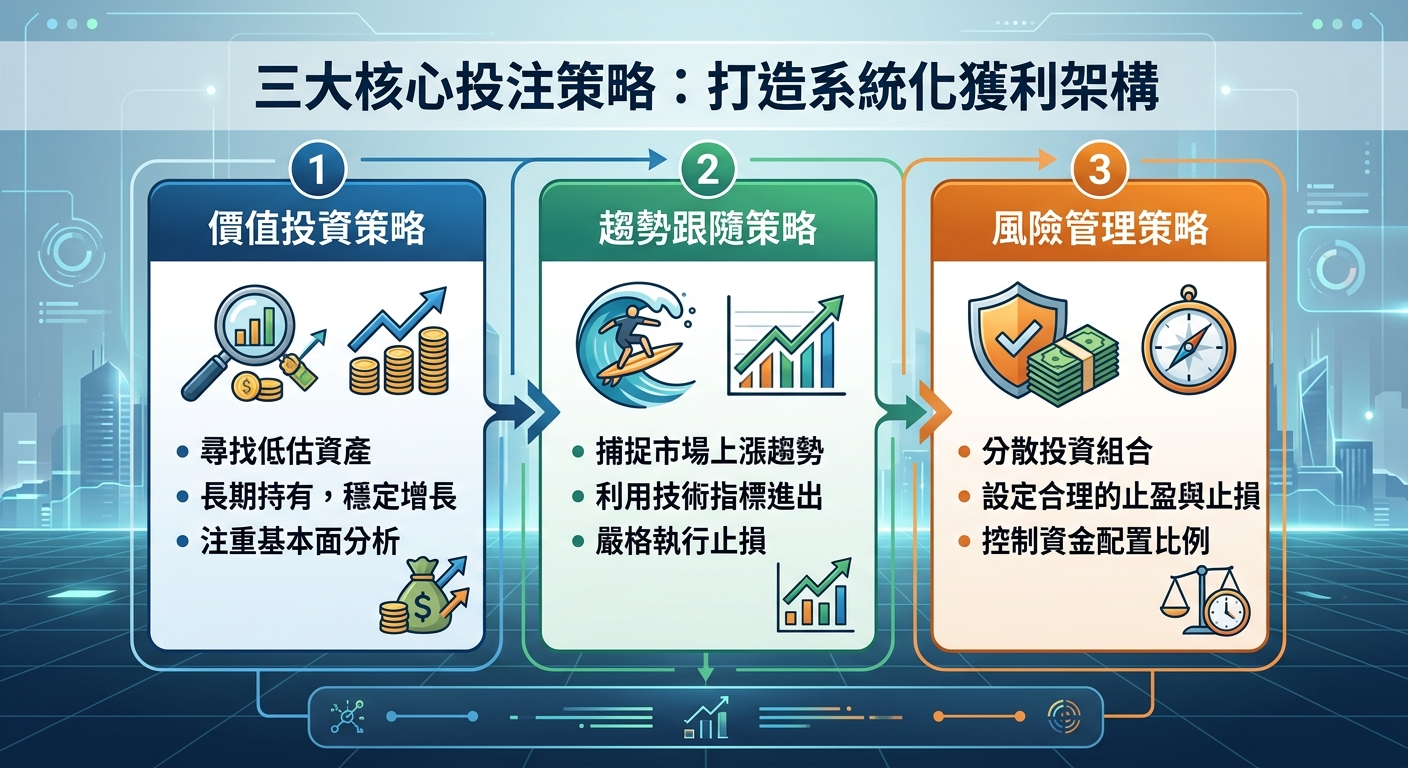 三大核心投注策略：打造系統化獲利架構
